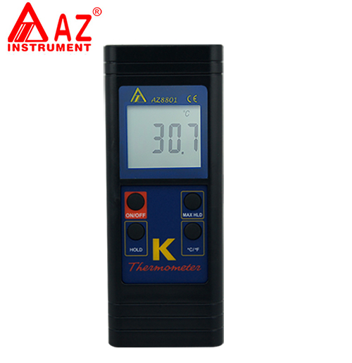 臺(tái)灣衡欣 AZ8801手持式K型溫度計(jì) 熱電偶溫度計(jì)高精度電子溫度計(jì)